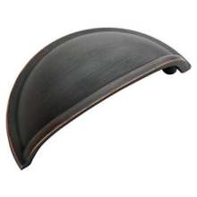Cup Pulls 3 Inch Center to Center Countersunk Cup Cabinet Pull - Package of 15