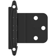 Functional Hardware 3/8 Inch Inset Surface Mount Cabinet Door Hinge with 105 Degree Opening Angle - Pair