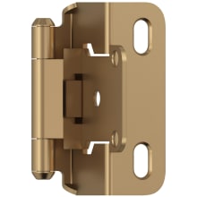 Functional Hardware 1/2 Inch Overlay Wrap Cabinet Door Hinge with 105 Degree Opening Angle and Self Close Function - Pair