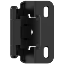 Functional Hardware 1/2 Inch Overlay Wrap Cabinet Door Hinge with 105 Degree Opening Angle and Self Close Function - Pair