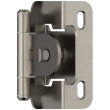Functional Hardware 1/2 Inch Overlay Wrap Cabinet Door Hinge with 105 Degree Opening Angle and Self Close Function - Pair