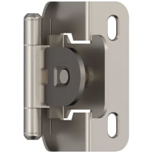 Functional Hardware 1/2 Inch Overlay Wrap Cabinet Door Hinge with 105 Degree Opening Angle and Self Close Function - Pair