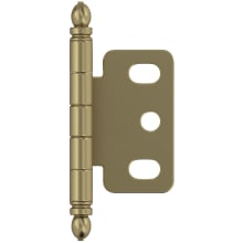 Functional Hardware Full Inset Wrap Cabinet Door Hinge with 105 Degree Opening Angle - Single Hinge