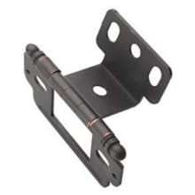 Functional 3/4" Door Thickness Partial Wrap Full Inset Hinge with Ball Tip - Single Hinge - 10 Pack