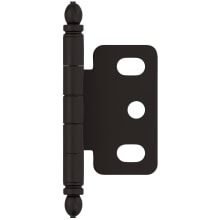 Functional Hardware Full Inset Wrap Cabinet Door Hinge with 105 Degree Opening Angle - Single Hinge