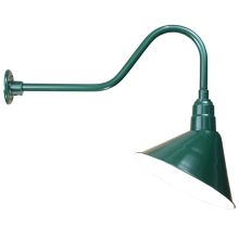 Easy Order RLM Single Light 21" Tall Outdoor Wall Sconce with Angled Shade