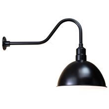 Easy Order RLM Single Light 22" Tall Outdoor Wall Sconce with Deep Bowl Shade