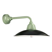 Retropolitan Single Light 12" Tall Outdoor Wall Sconce with Euro Barn Shade