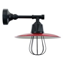 Retropolitan Single Light 8" Tall Outdoor Wall Sconce with Wire Glass Guard and Euro Barn Slim Shade