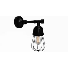 Retropolitan Single Light 13.5" Tall Outdoor Wall Sconce with Wire Glass Guard