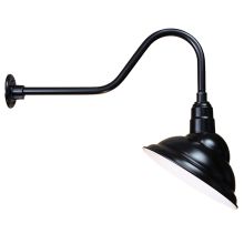 Easy Order RLM Single Light 19" Tall Outdoor Wall Sconce with Emblem Shade