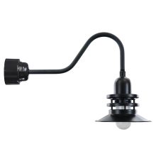 Easy Order RLM Single Light 19" Tall LED Outdoor Wall Sconce with Ballast Canopy and Orbitor Shade