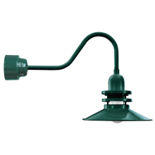 Easy Order RLM Single Light 20" Tall LED Outdoor Wall Sconce with Ballast Canopy and Orbitor Shade