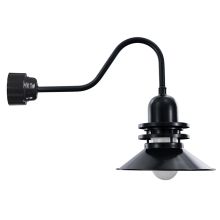 Easy Order RLM Single Light 21" Tall LED Outdoor Wall Sconce with Ballast Canopy and Orbitor Shade