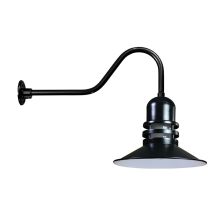 Easy Order RLM Single Light 21" Tall Outdoor Wall Sconce with Orbitor Shade