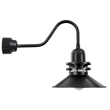 Easy Order RLM Single Light 22" Tall LED Outdoor Wall Sconce with Ballast Canopy and Orbitor Shade