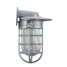 Easy Order RLM Single Light 10" Tall Outdoor Wall Sconce with Cast Glass Guard and Shade Ring