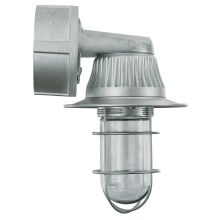 Easy Order RLM Single Light 10" Tall LED Outdoor Wall Sconce with Wire Glass Guard and Shade Ring