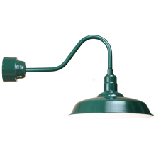 Easy Order RLM Single Light 19" Tall LED Outdoor Wall Sconce with Ballast Canopy and Vented Shade