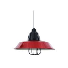Retropolitan 16" Wide Single Light Pendant with Black Hanging Cord and Urban Warehouse Shade and Glass Guard