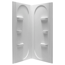 Studio 38" x 38" x 75" Two Panel Corner Shower Wall Kit