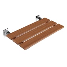 Bohemian 12-5/8" Wall Mounted Teak Wood Shower Seat