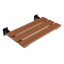 Bohemian 12-5/8" Wall Mounted Teak Wood Shower Seat