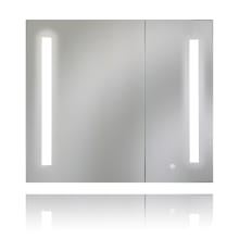 Ether 32" x 28" Lighted Frameless Double Door Medicine Cabinet