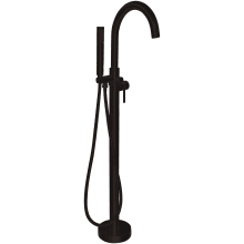 Kros Floor Mounted Claw Foot Tub Filler with Built-In Diverter - Includes Hand Shower
