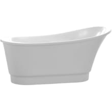 Prima 67" Soaking Bathtub for Freestanding Installations with Reversible Drain