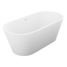 Rossetto 66-13/16" Stone Composite Free Standing Soaking Tub - Includes Drain Assembly