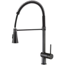 Carriage 1.8 GPM Single Hole Pre-Rinse Pull Down Kitchen Faucet