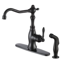 Highland 1.8 GPM Single Hole Kitchen Faucet With Side Spray - Less Escutcheon