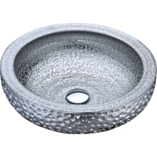 Regalia 16-1/2" Glass Vessel Bathroom Sink with Polished Chrome Drain Assembly Included