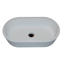 Vaine 22-4/5" Stone Vessel Bathroom Sink - Pop-Up Drain Included