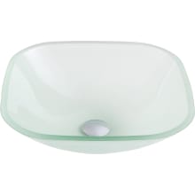 Victor 16-1/2" Circular Glass Vessel Bathroom Sink