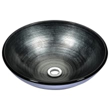 Tara 16-1/2" Circular Glass Vessel Bathroom Sink