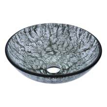 Gardena 16-1/2" Circular Glass Vessel Bathroom Sink