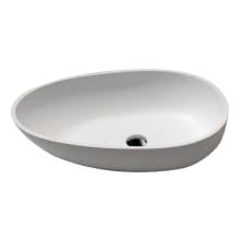 Sensei 15-5/8" Oval Solid Surface Vessel Bathroom Sink
