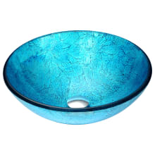 Tereali 16-1/2" Circular Glass Vessel Bathroom Sink