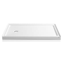 Colossi 60" x 36" Single Threshold Shower Base with Left Drain