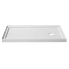 Colossi 60" x 36" Rectangular Shower Base with Single Threshold and Right Drain