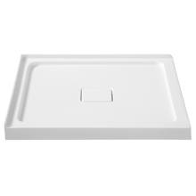 Titan 36" x 36" Square Shower Base with Double Threshold and Center Drain