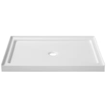 Fissure 48" x 36" Rectangular Shower Base with Single Threshold and Center Drain