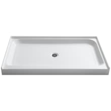 Tier 32" x 60" Single Threshold Shower Base with Center Drain