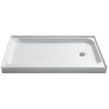 Tier 32" x 60" Single Threshold Shower Base with Right-Side Drain