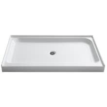 Tier 36" x 60" Single Threshold Shower Base with Center Drain