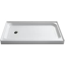 Tier 60" x 36" Single Threshold Shower Base with Left-Side Drain