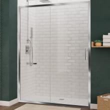 Halberd 72" High x 48" Wide Sliding Framed Shower Door with Clear Glass