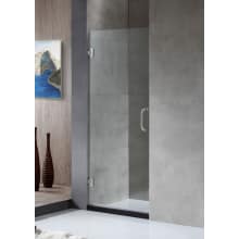 Fellow 72" High x 24" Wide Hinged Frameless Shower Screen with Clear Glass